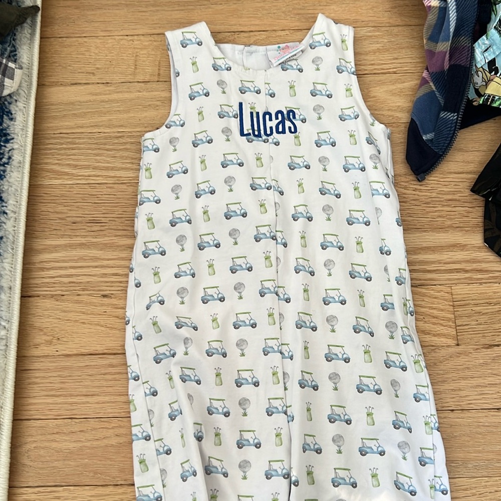LUCAS personalized on shorts romper